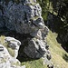 Stelle II/UIAA im Westgrat vom Laber - Massiv<br />Kann evtl, rechts unten umgangen werden