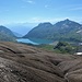 Au col de Susanfe, vue vers l'est avec le lac de Salanfe