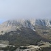 Wolkenverhangener Štirovnik, der höchste Berg im Nationalpark Lovćen 