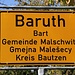 Baruth (Bart), Ortstafel