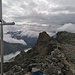 Blick vom Ostgipfel zu Mittel- und Westgipfel.