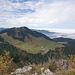 Aussicht vom Bocksberg, der Bodensee im Dauernebel, in der Mitte Schuttannen.....