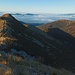 veduta verso la pianura a monte della capanna