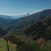 panorama verso il varesotto e in basso a destra Indemini, dal quale risalgo per rientrare al punto di partenza