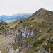 Seitenblick vom dritten Gipfel, dem Bluemhorn.