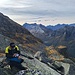 Pausa sulla cresta ovest a circa 2400 m
