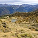 Lago Culino dall'alto e dietro lo sviluppo della Val Gerola verso Pescegallo