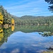 Engstelle im See, der bei niedrigem Wasserstand im Sommer auch schon mal in zwei Teile getrennt werden kann