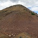 Steilhang im Rückblick, ziemlich bröslig-rutschig