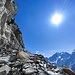 Haarsträubender Abstieg auf den Gletscher