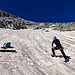 Bohren auf dem Corvatschgletscher