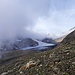 Der Nebel lichtet sich am Griesgletscher