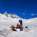 Arbeit auf dem Aletschgletscher
