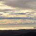 Nebel über dem Schweizer  Mittelland und die Dampfwolke vom AKW Leibstadt