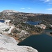 Ausblick vom Aussichtspunkt auf Lake Marie, Mirror Lake und Lookout Lake