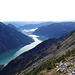 Blick über dem Achensee unterhalb des Gipfels der Seekarspitze