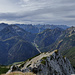 Blick von der Seebergspitze ins Karwendel - links ist das Sonnjoch zu erkennen