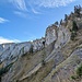 Felswände hat es wie im Hochgebirge