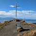 das Gipfelkreuz auf dem Hohen Freschen im "Föhnwind"