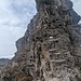 Einstieg in den kleinen Klettersteig
