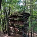 Nun in südlicher Richtung weiter zu den nächsten Felsen, die sich den Ausläufer des Wolfshorns hinunterziehen.