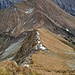 Auf der Bschlaber Kreuzspitze. Ich bog hier links ab, hinunter in die Bortigscharte.