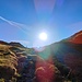 ...und im Talschluss links hinauf in den Sattel, an dem der Schlussanstieg auf die Wetterspitze links abzweigt.