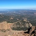 Ausblick Richtung Osten, die Ausläufer der Rocky Mountains mit dem Flachland (Great Plains) dahinter.