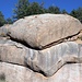 Herzfelsen (Heart Rock), die erste nennenswerte Sehenswürdigkeit an der Pikes Peak Strasse