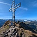Schreibarbeit auf dem Druesberg. Nebel im Kessel von Schwyz im Hintergrund