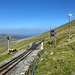 Im Abstieg zwischen Snowdon und Llanberis - An der SMR-Station Halfway, wo es neben zwei Gleisen auch etwas Technik gibt.