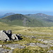 Llechog - Ausblick am Gipfel, u. a. zum Moel Cynghorion (674 m).