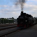 Radeburg, Bahnhof, einfahrender Zug