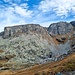 Der Klettergarten Unter Chärpf mit zwei Wandsektoren von der Schafalp aus