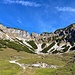 Bärenbadalm: formschönes Kar mit Zahnlücke