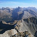 Blick Richtung Wetterspitze, Feuerspitze, Vorderseespitze und Parseierspitze 