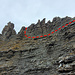 Ausstieg aus dem dritten Couloir