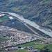 Zoom hinunter nach Landquart und zum Rhein