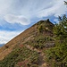 der Weg zur Hütte hinauf