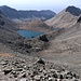 Abstieg zum Crater Lake, man erkennt schwach die Wegspur unten im Talkessel.