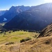 Vom Sasspass Blick runter zum Ausganspunkt