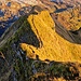 Allmählich rötet sich die Landschaft