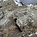 Grosses crevasses récentes.