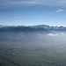 Blick über das Rheintal nach Liechtenstein und Vorarlberg