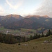 Aussicht von knapp oberhalb der Zögler-Alm.
