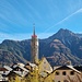 Sent mit dem eingerüsteten Kirchturm