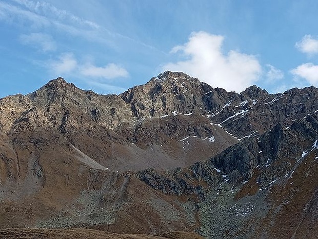 Zoomaufnahme zur Zirmesspitze