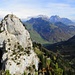 Gipfelpanorama: Schär Nordgipfel und rechts davon der Alpstein