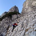 [U 3614adrian] beim Beginn des Schlussaufstiegs im Schatten des Sässagit