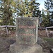 Gedenkstein von 1867 neben dem Aussichtsturm am Boubin